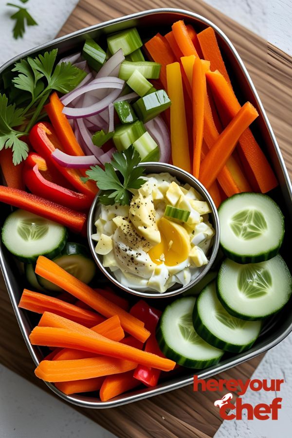 Egg Salad & Veggie Dippers Box