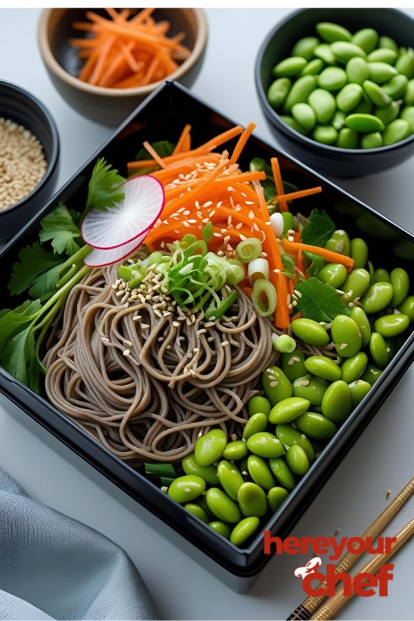 Soba Noodles & Edamame Bento