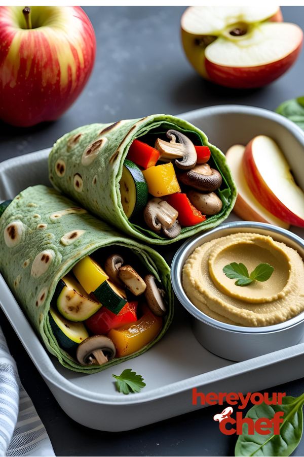 Roasted Veggie & Hummus Wrap Box