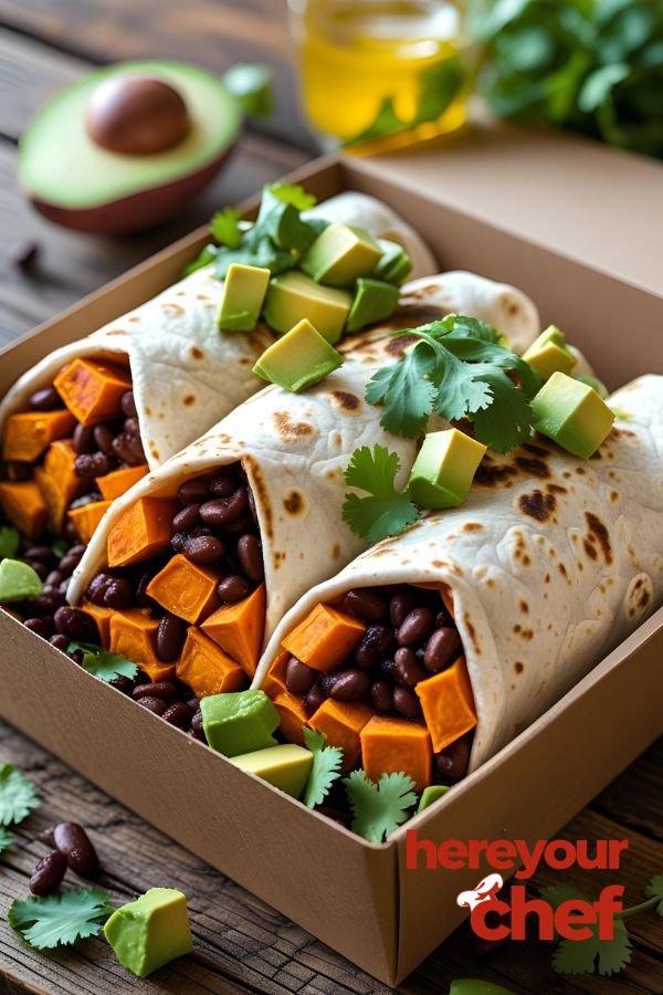 Sweet Potato & Black Bean Burrito Box