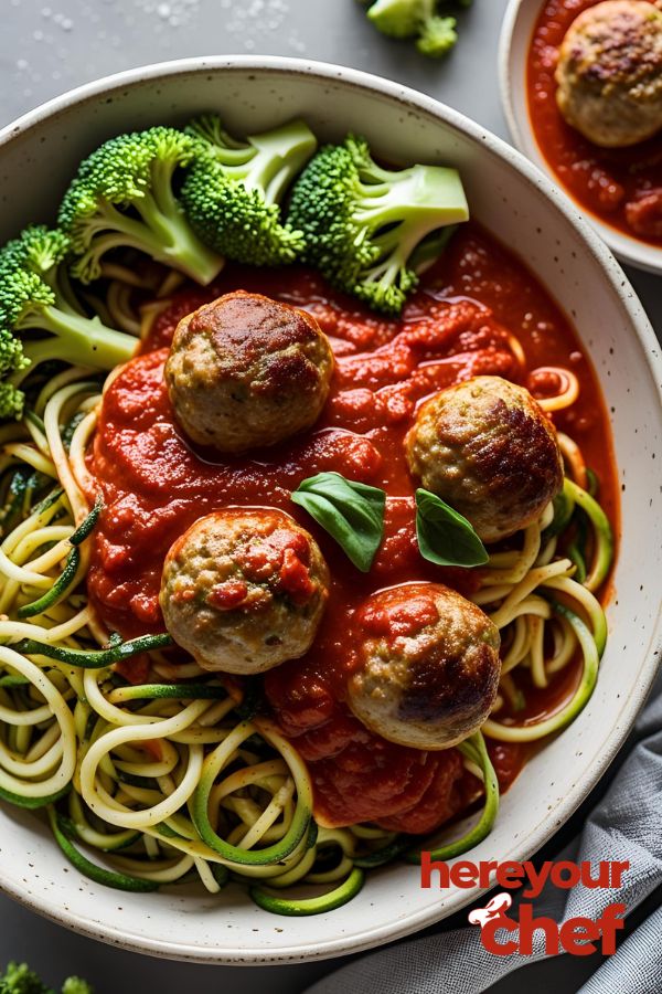 Turkey Meatball & Zoodle Marinara Box