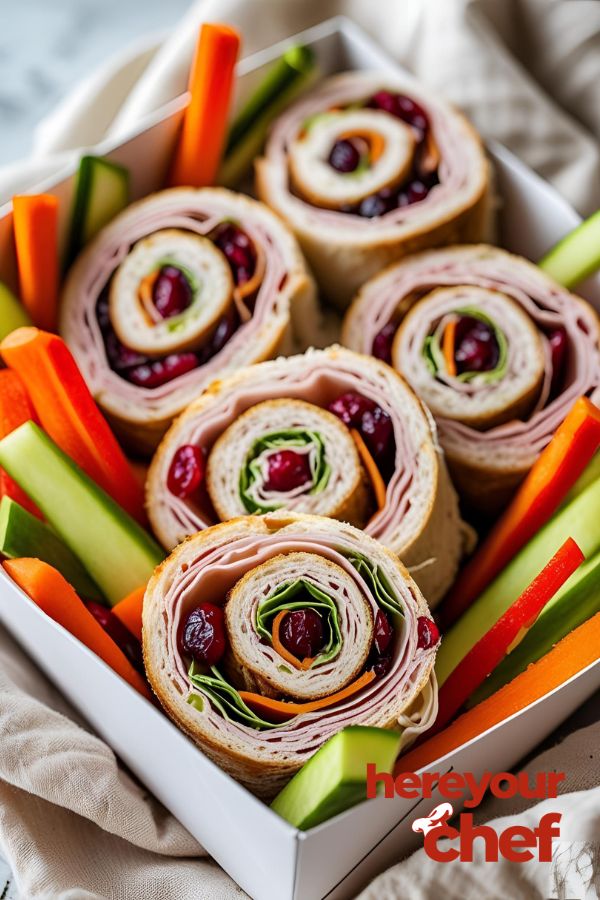 Turkey & Cranberry Pinwheel Box
