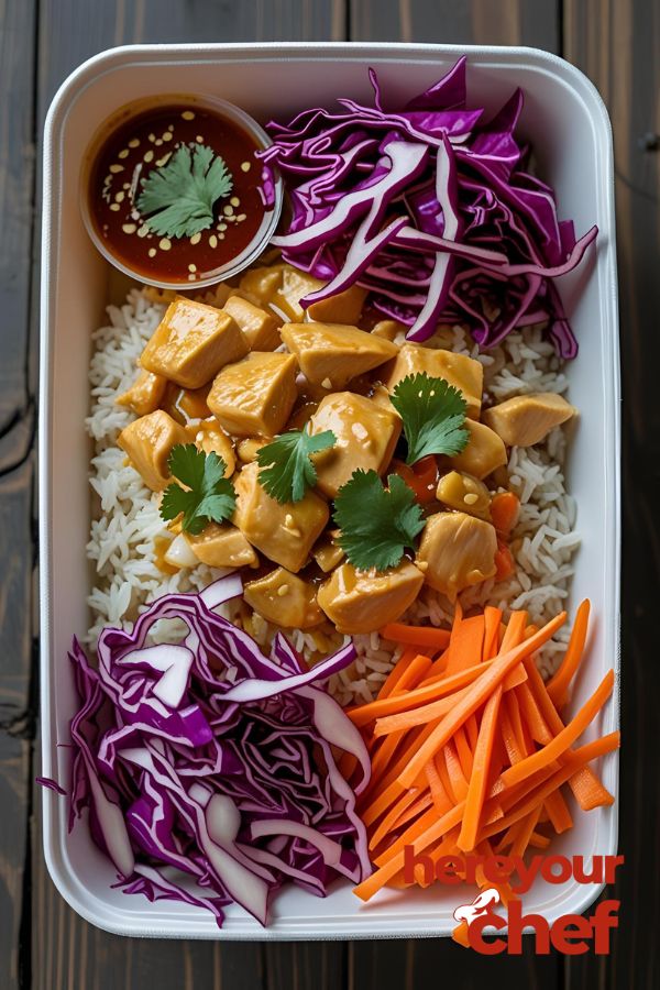 Thai Peanut Chicken & Rice Box