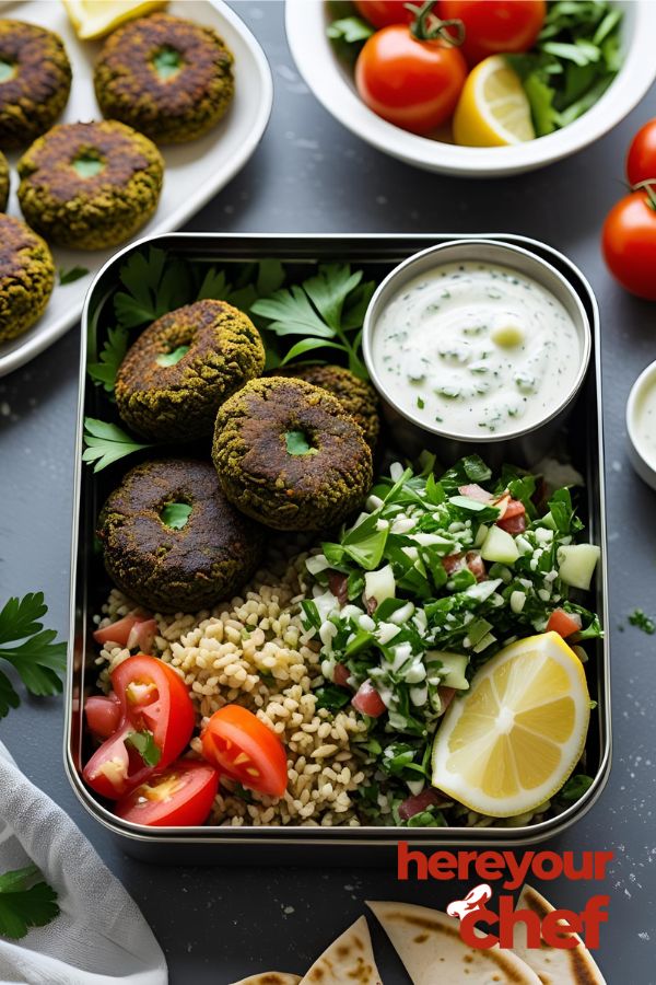 Baked Falafel & Tabouli Bento