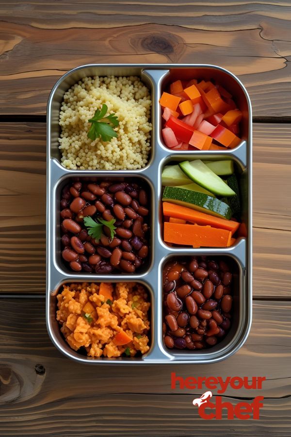 Spicy Black Bean & Couscous Bento