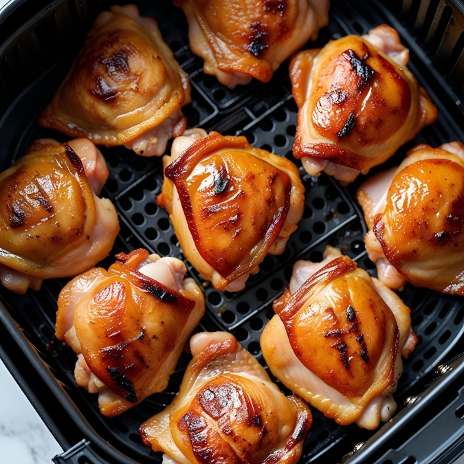 how to cook frozen chicken thighs in air fryer