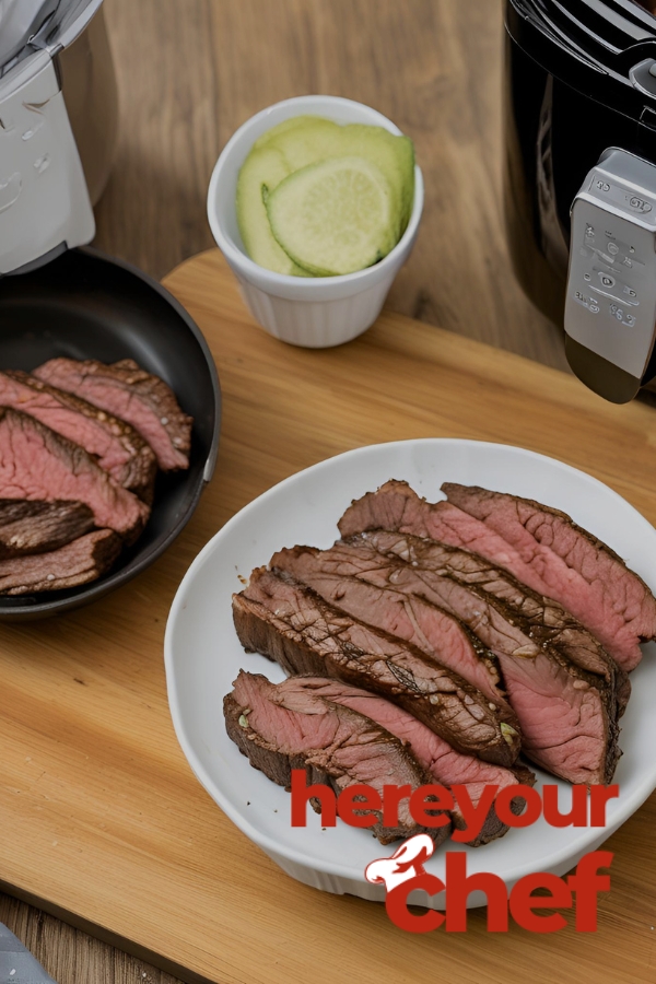 skirt steak cooking in the air fryer