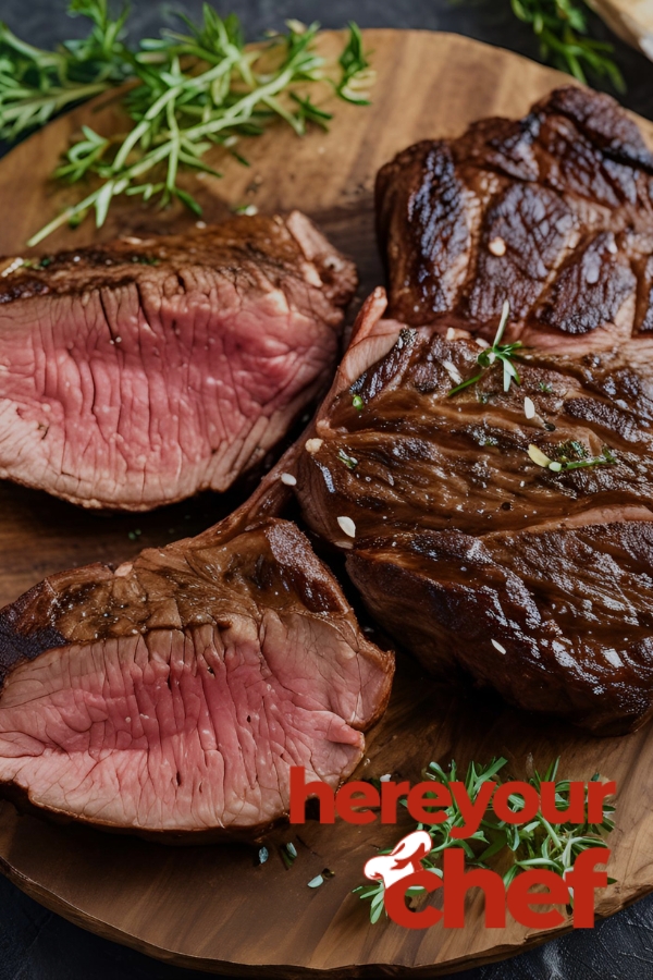 chuck steak cooking in the air fryer