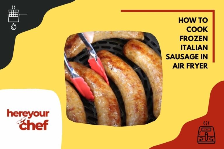 frozen italian sausage in air fryer