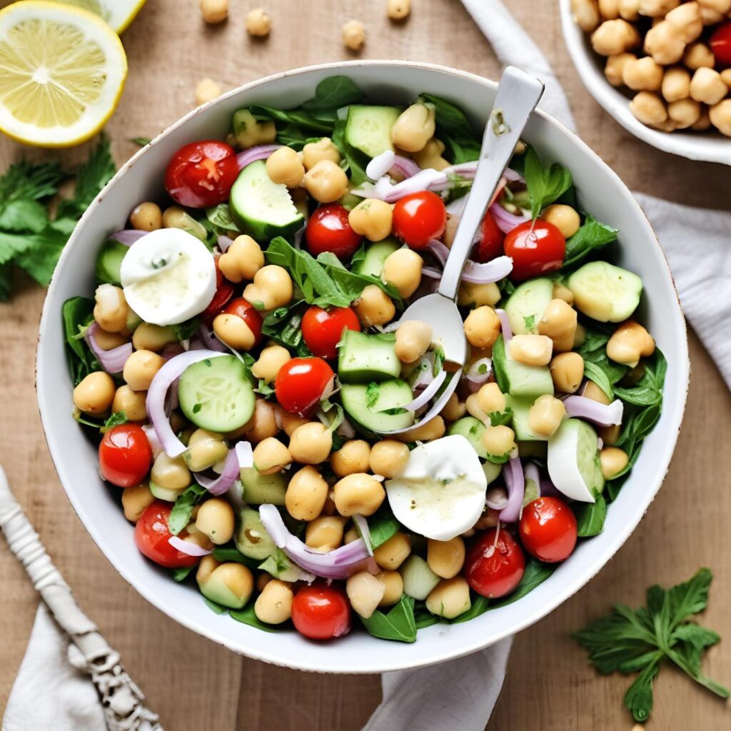 Chickpea Mediterranean Salad Recipe