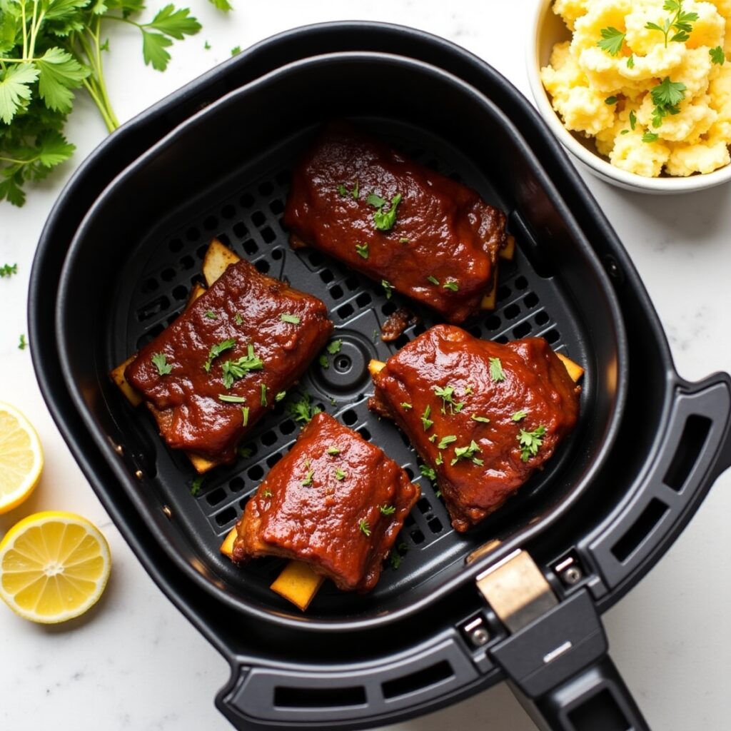 Air Fryer Bone-In Beef Short Ribs