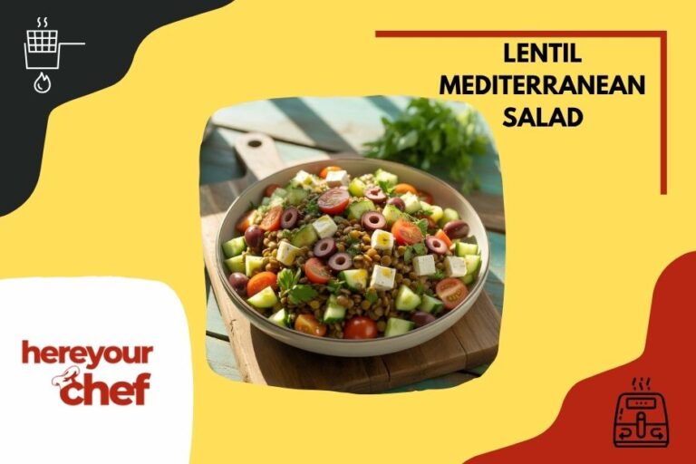 Lentil Mediterranean Salad with Zesty Lemon Dressing
