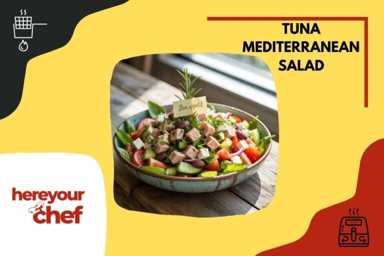 Tuna Mediterranean Salad with Fresh Herbs and Lemon Dressing