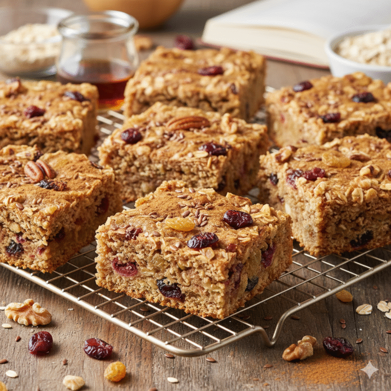 Healthy Oatmeal Bars Breakfast