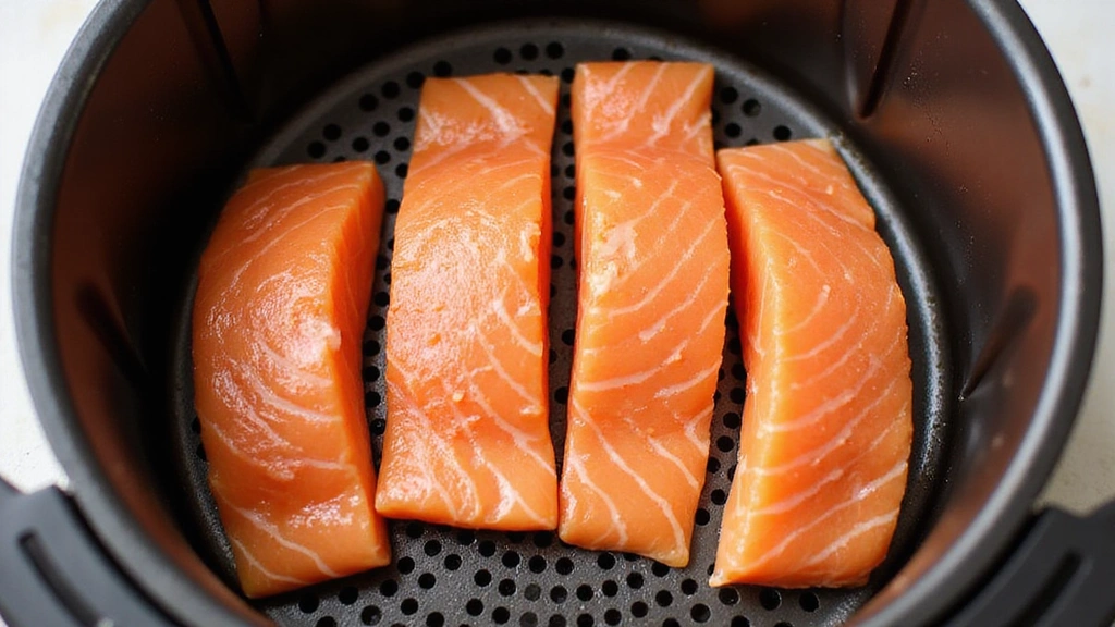 Crispy Air Fryer Frozen Salmon: A Healthy Dinner in 15 Minutes - Step 4: Arrange the Fillets in the Air Fryer