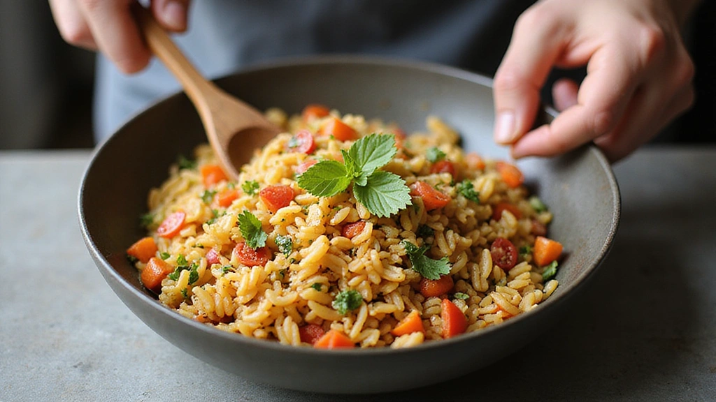 Mediterranean Orzo Salad: Step 6: Toss the Salad