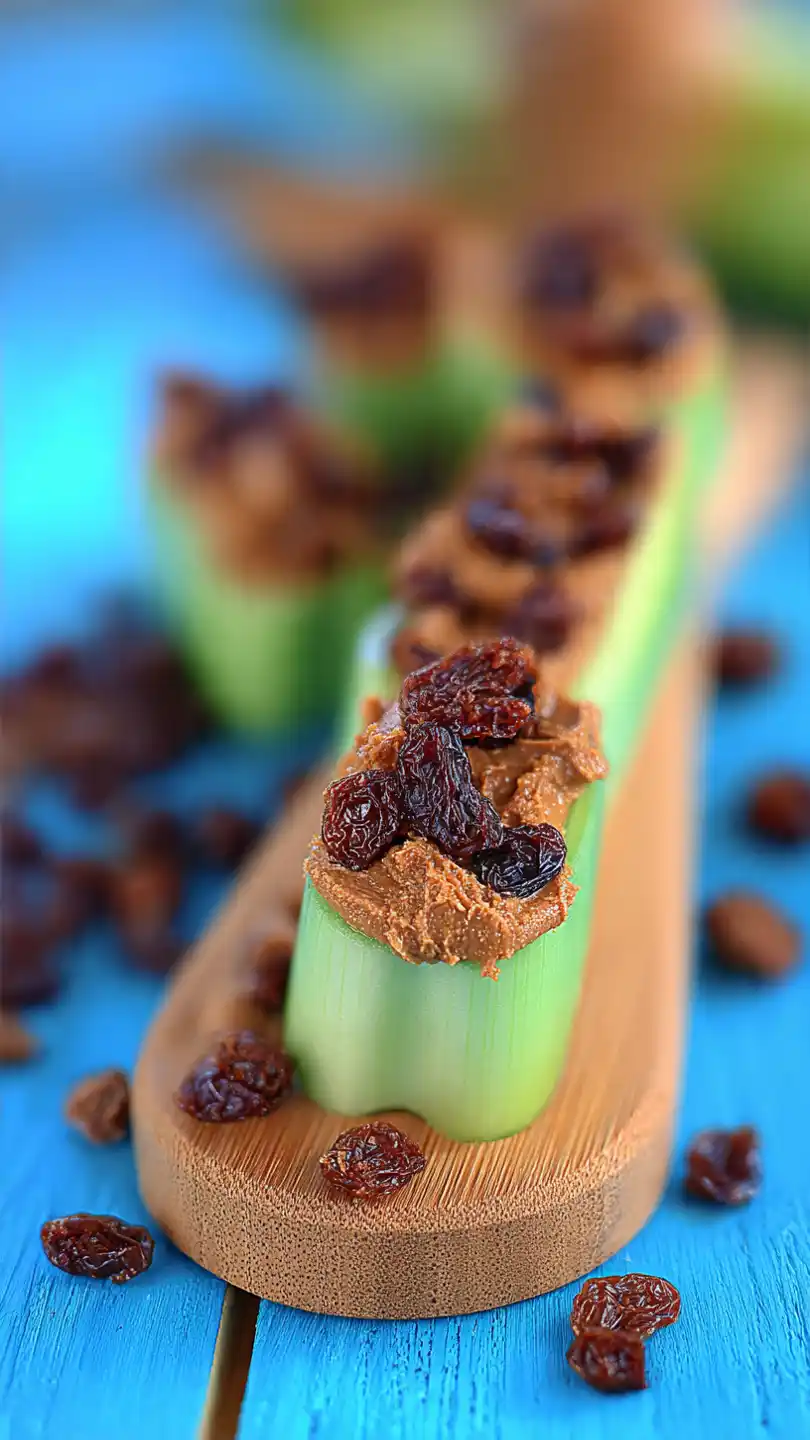 Ants on a Log with a Twist Breakfast