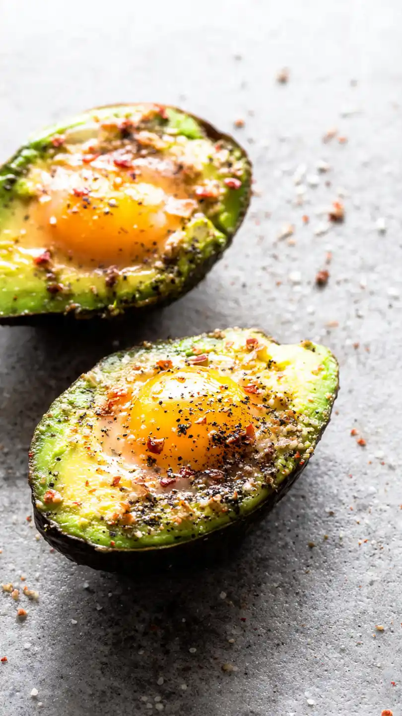 Baked Eggs in Avocado Cups in Breakfast