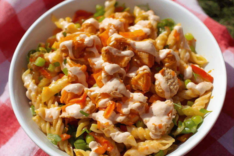 Buffalo Chicken Pasta Salad