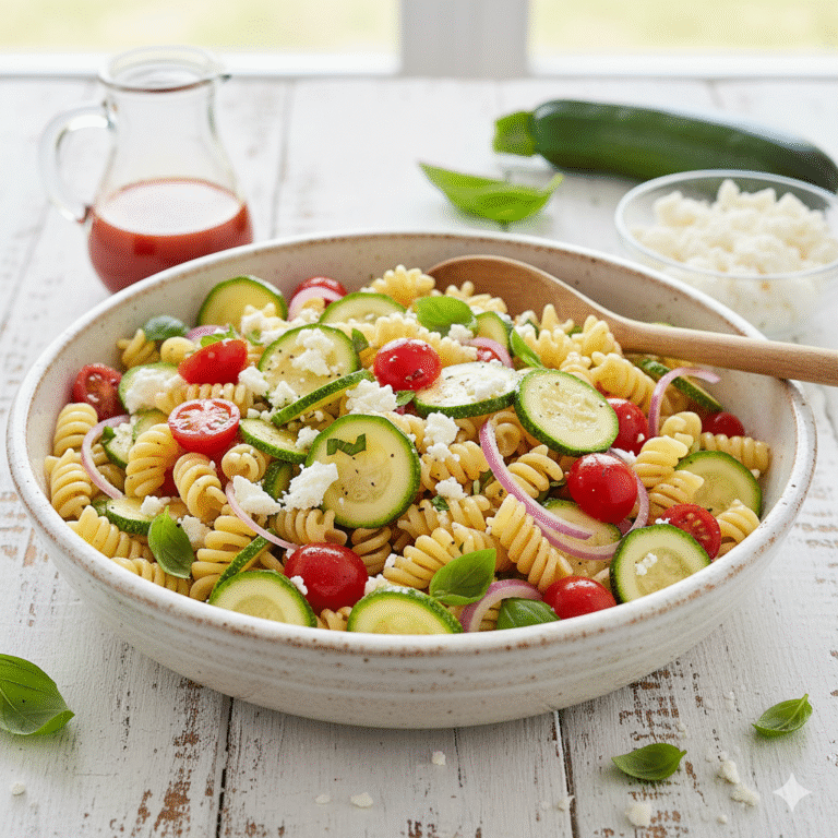 Easy Zucchini Pasta Salad Recipe