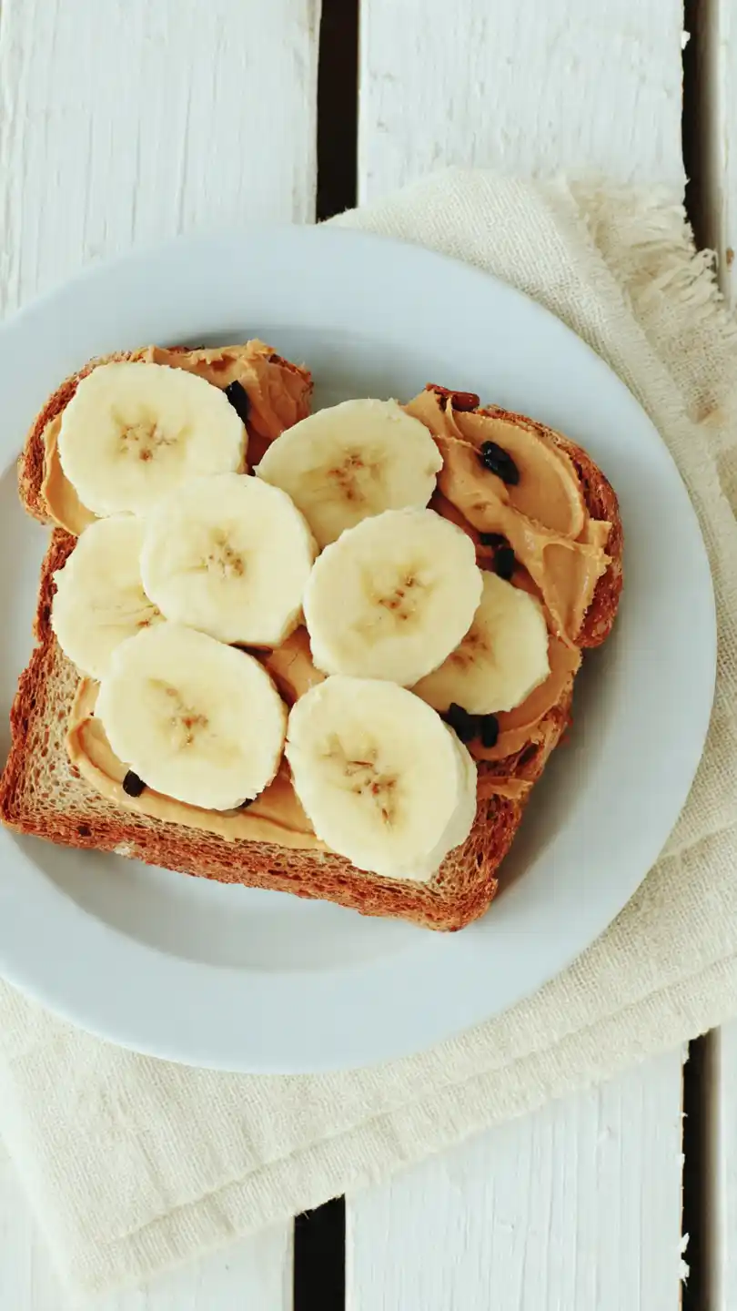 Peanut Butter and Banana Whole Wheat Toast