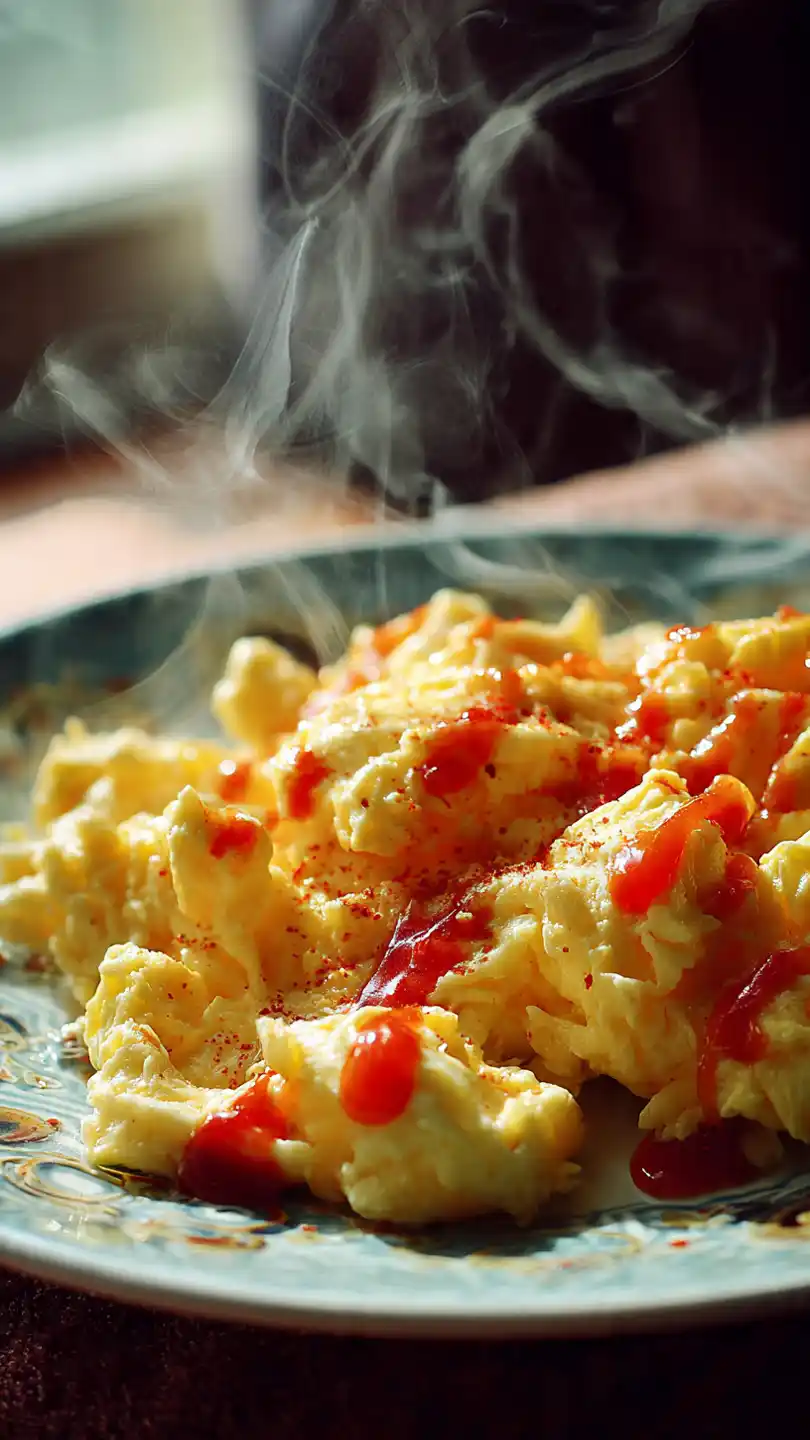 Breakfast with Spicy Sriracha Scrambled Eggs