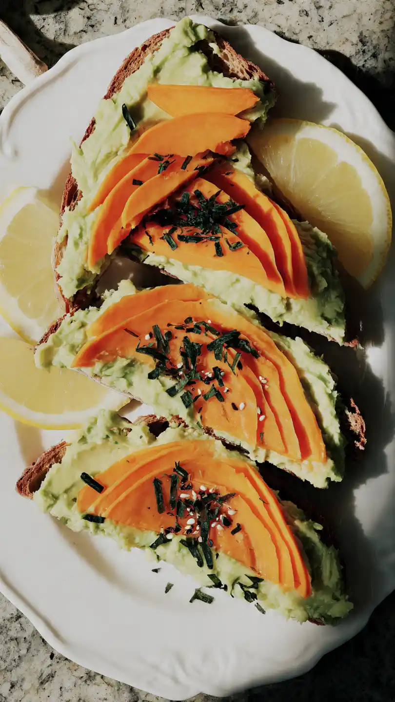 Sweet Potato Toast with Avocado Breakfast