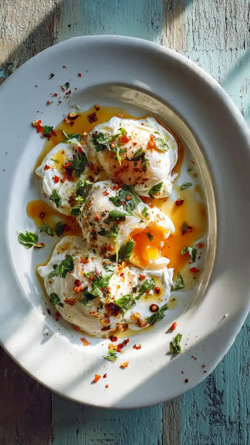 Turkish Eggs (Cilbir) in Breakfast