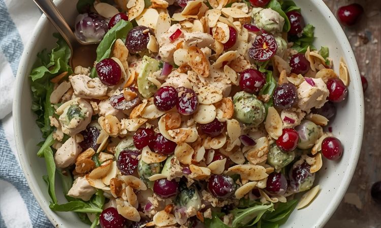 cranberry almond chicken salad