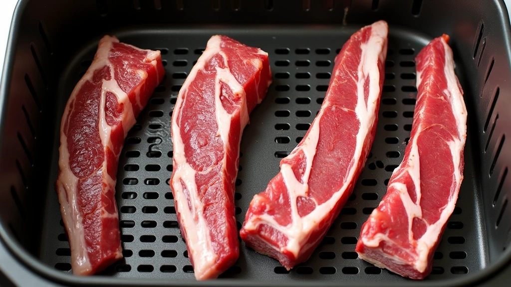 Air Fryer Ribs Step 4: Arrange Ribs in Air Fryer