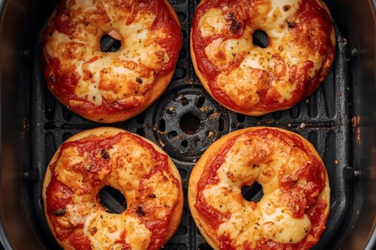 Air Fryer Pizza Bagels