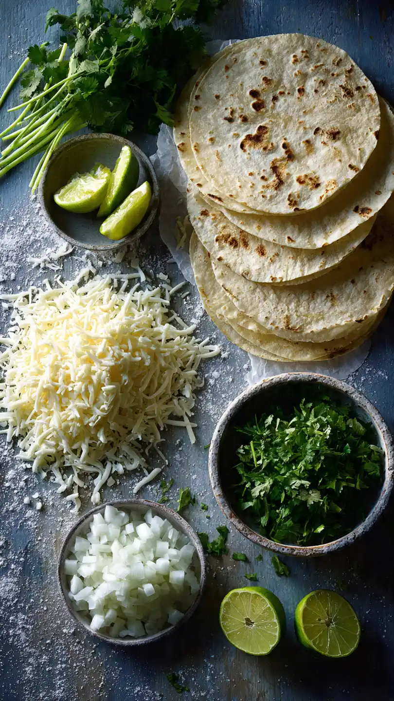 Assembling the Tacos Ingredients
