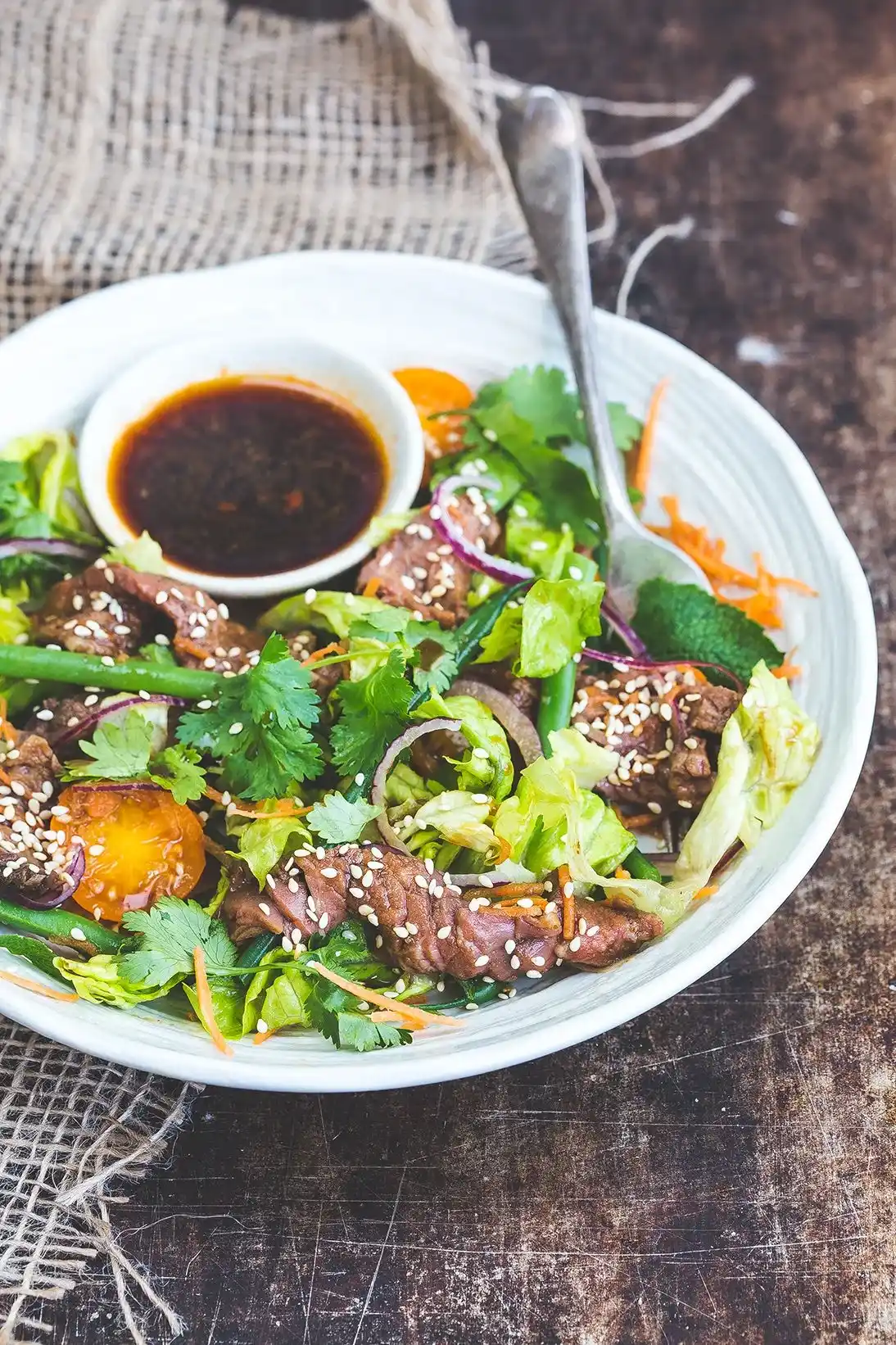 Beef Salad Korean BBQ Beef Salad