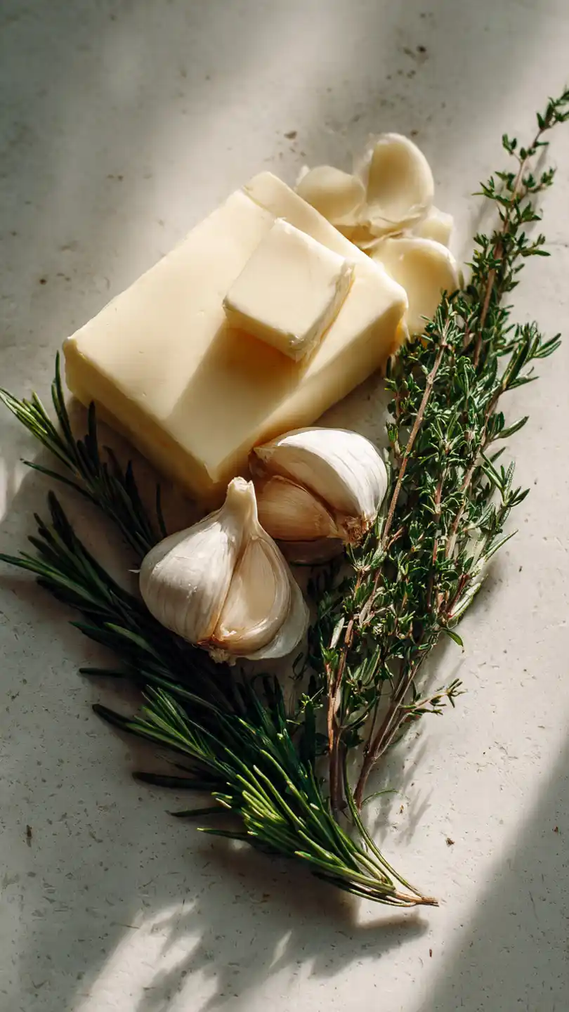 Pan-Seared Lamb Steak Garlic-Rosemary Butter