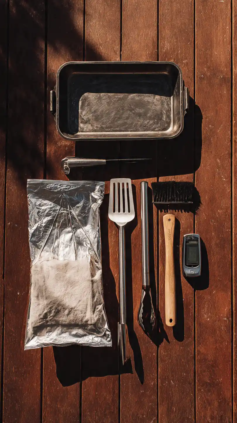 Perfectly Grilled Lamb Chops with Garlic and Herbs tools