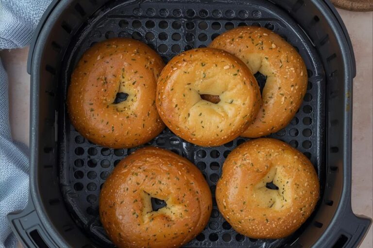 air fryer protein bagels