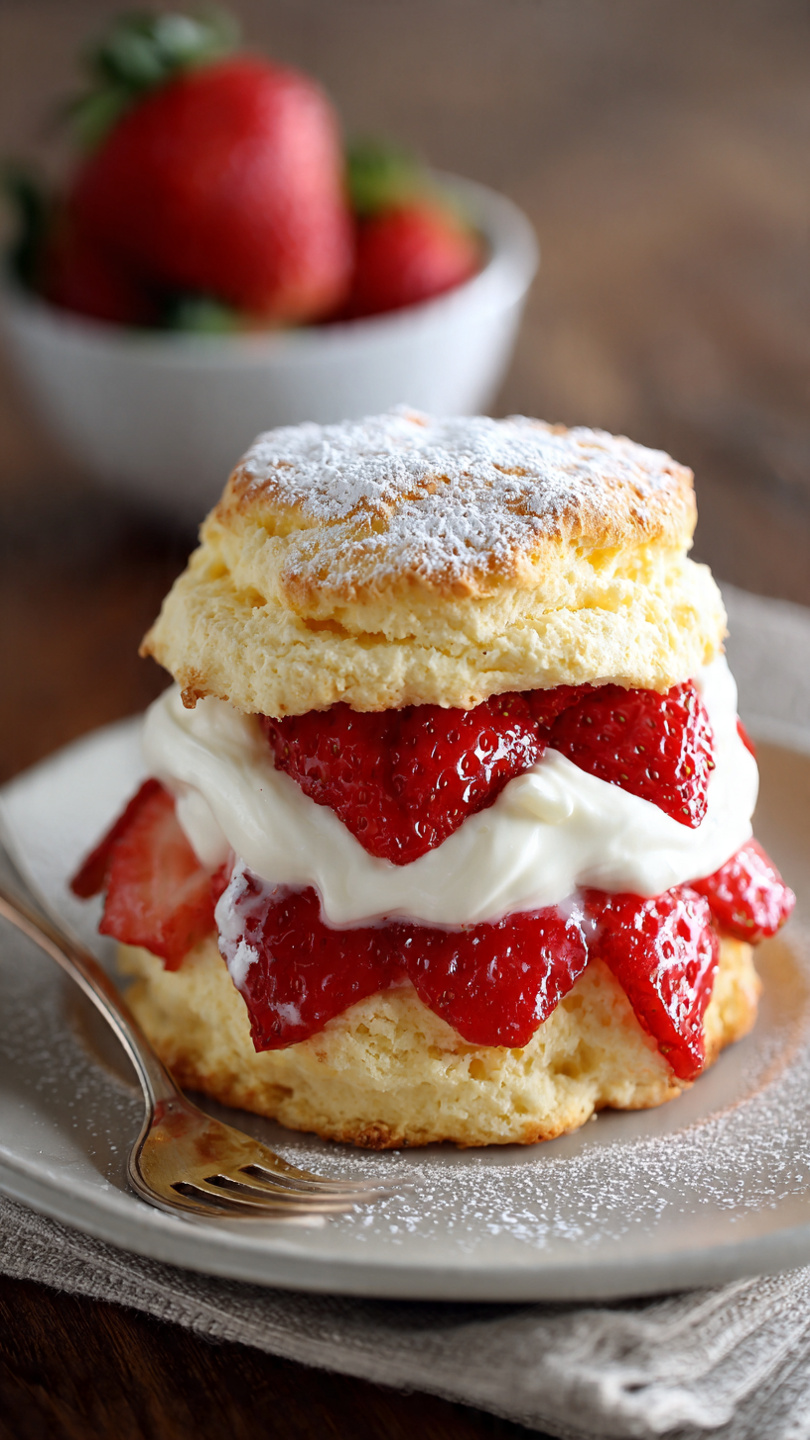 Air Fryer Strawberry Shortcake
