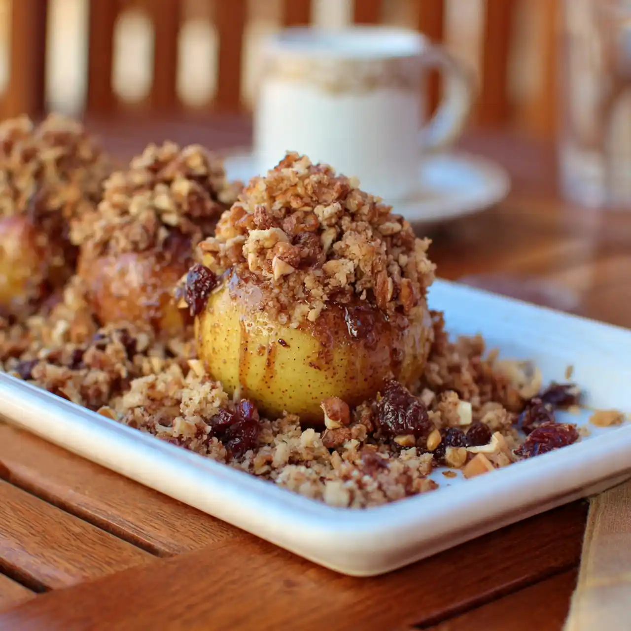 Easy Air Fryer Dessert Recipes with Apple Crisp Stuffed Apples