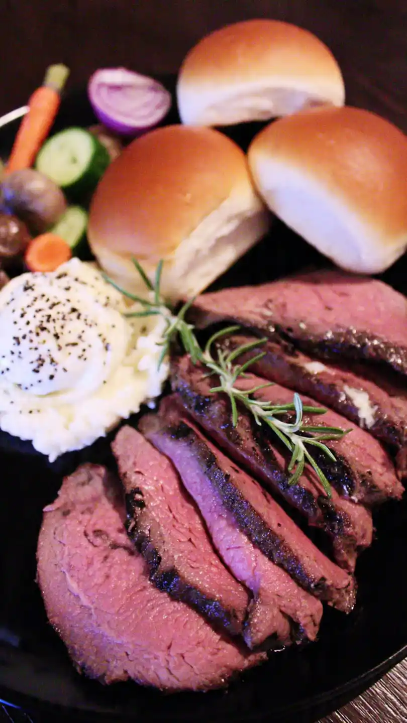 Beef Sirloin Tip Roast Serving
