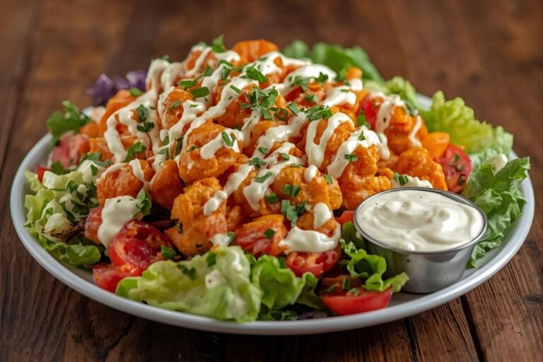 crispy buffalo chicken salad