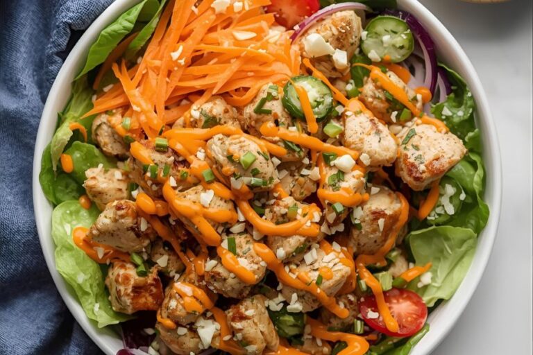 high protein buffalo chicken salad