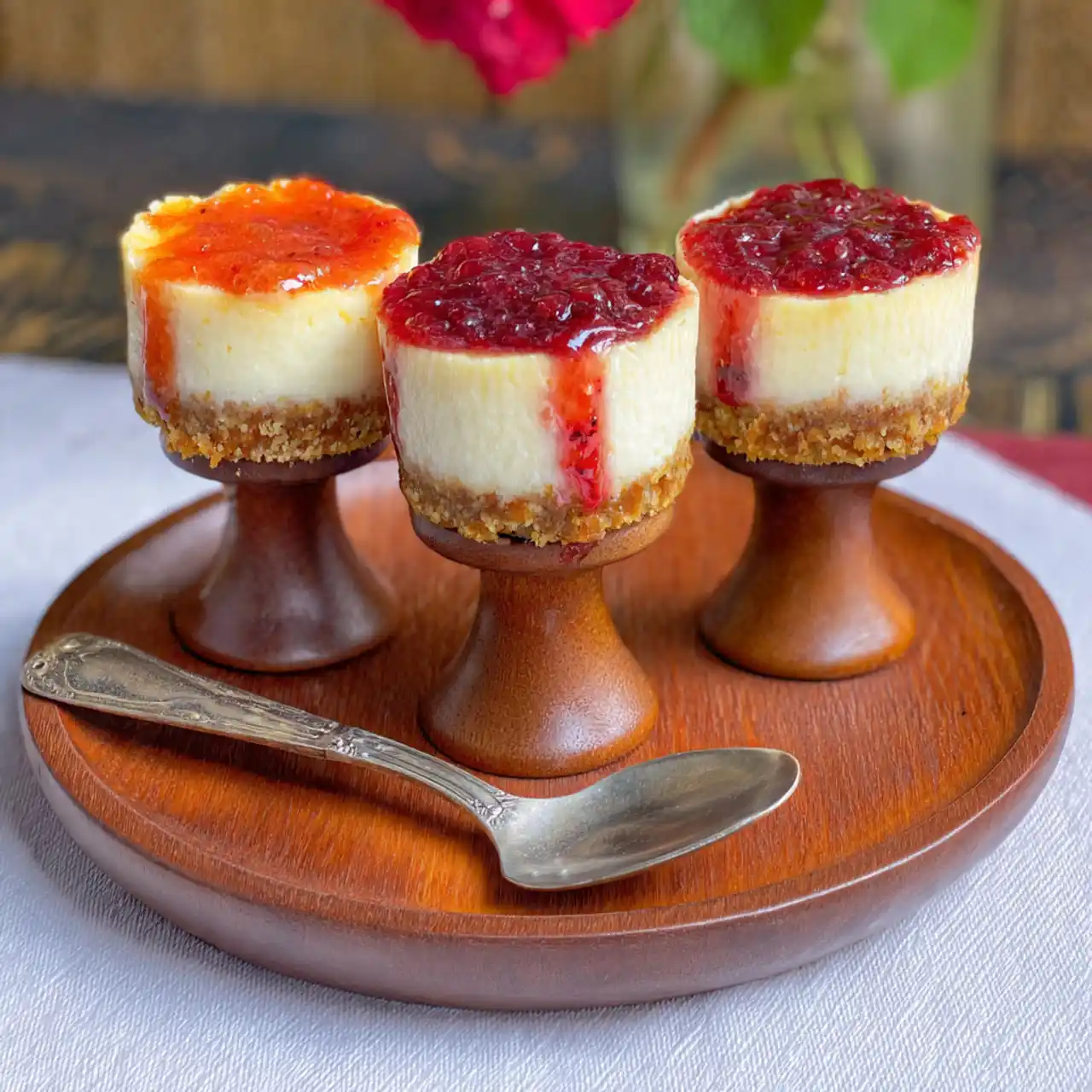 Easy Air Fryer Dessert Recipes with Mini Cheesecake Bites