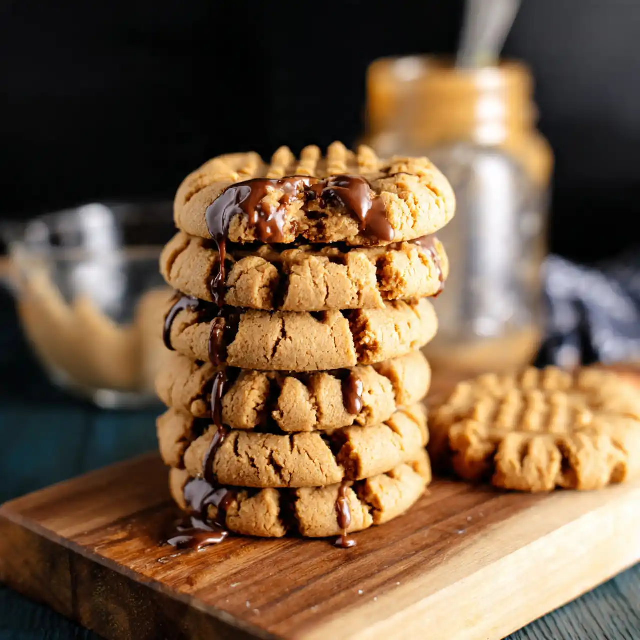 Easy Air Fryer Dessert Recipes with Peanut Butter 3-Ingredient Cookies