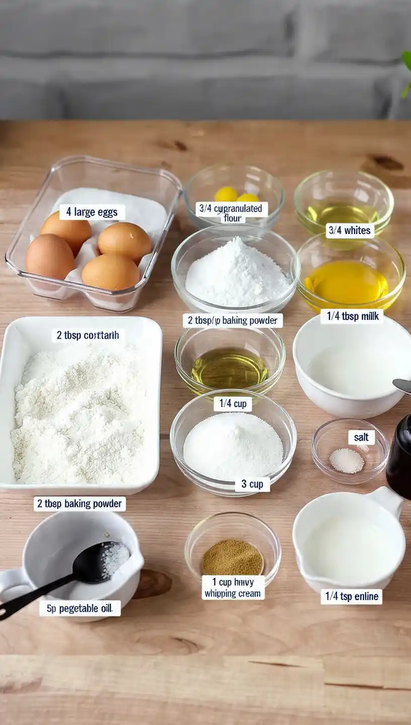 Swiss Roll Cake Ingredients