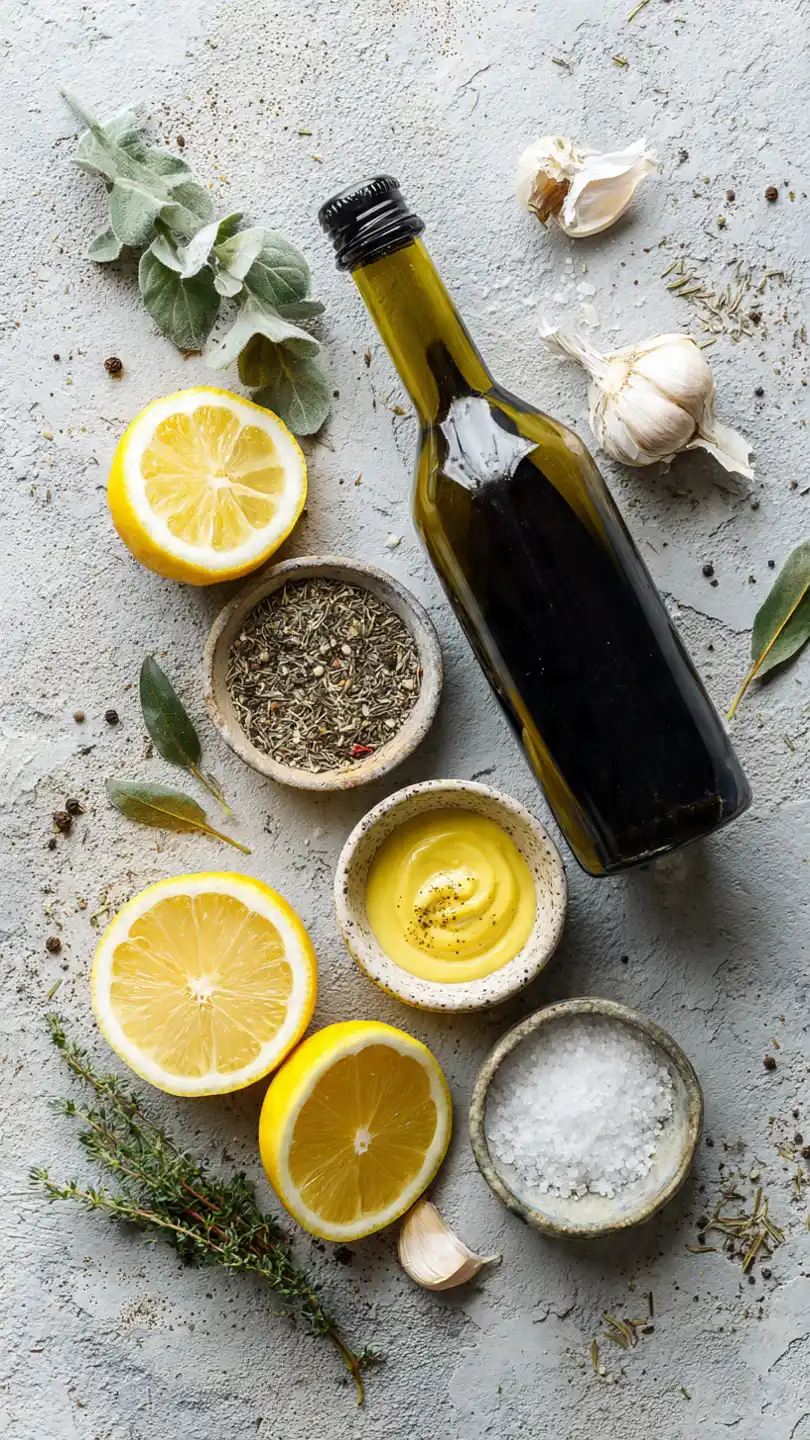 A Hearty and Fresh Greek Salad with Chickpeas Ingredients