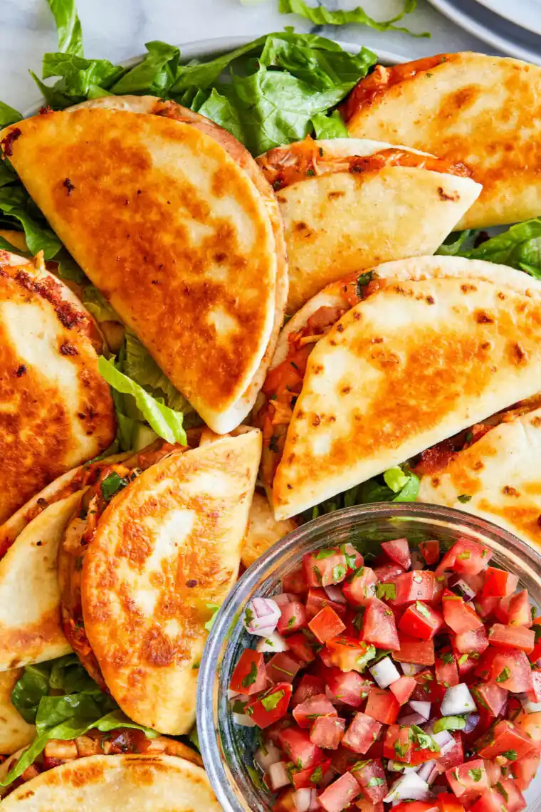 Chicken Salads Mini Cheese Quesadillas