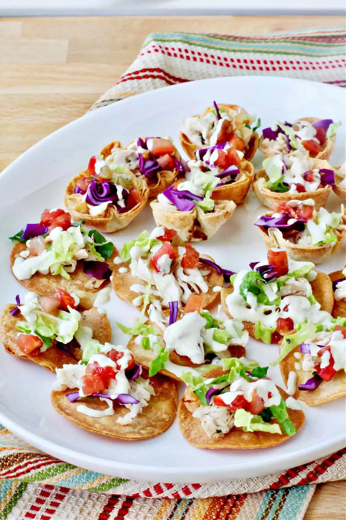Chicken Salads Mini Tostadas