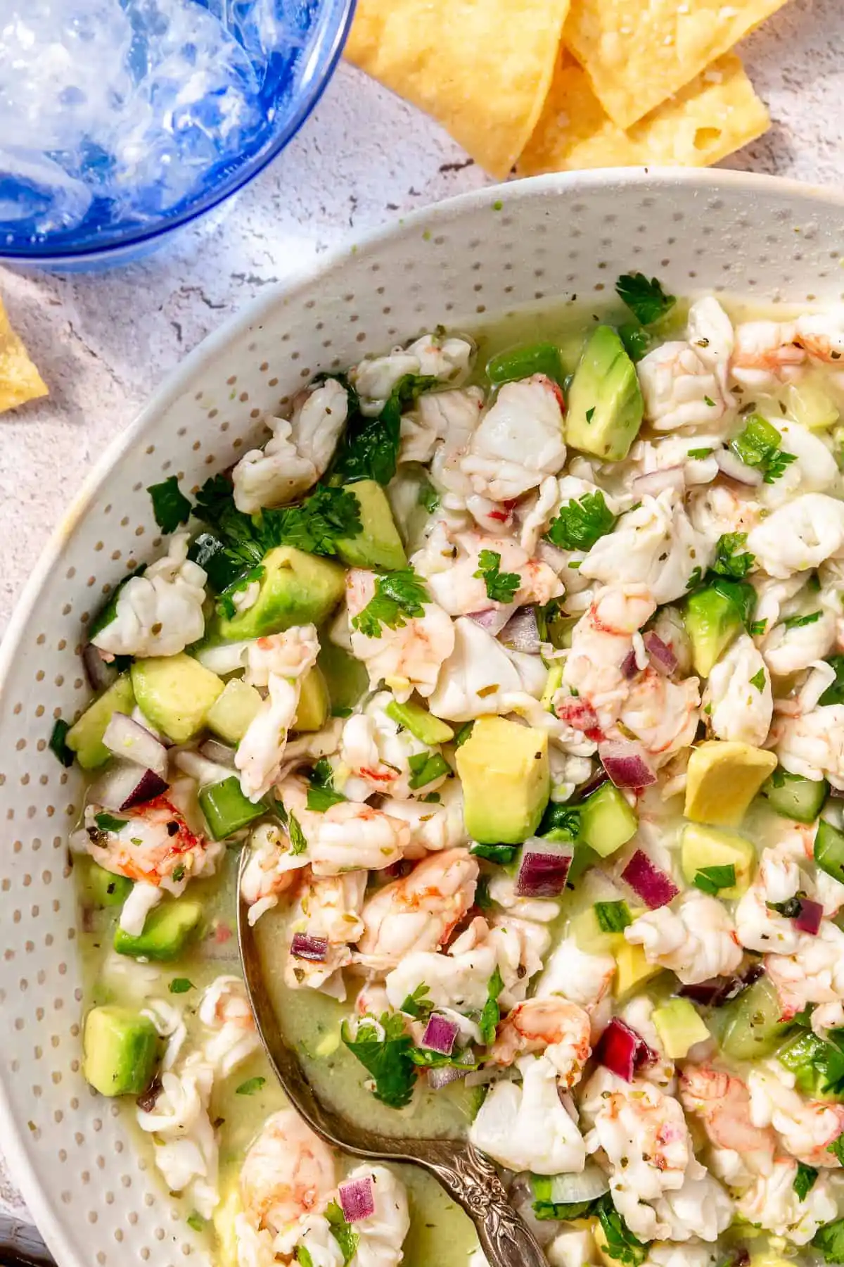 Chicken Salads Shrimp Ceviche Bites