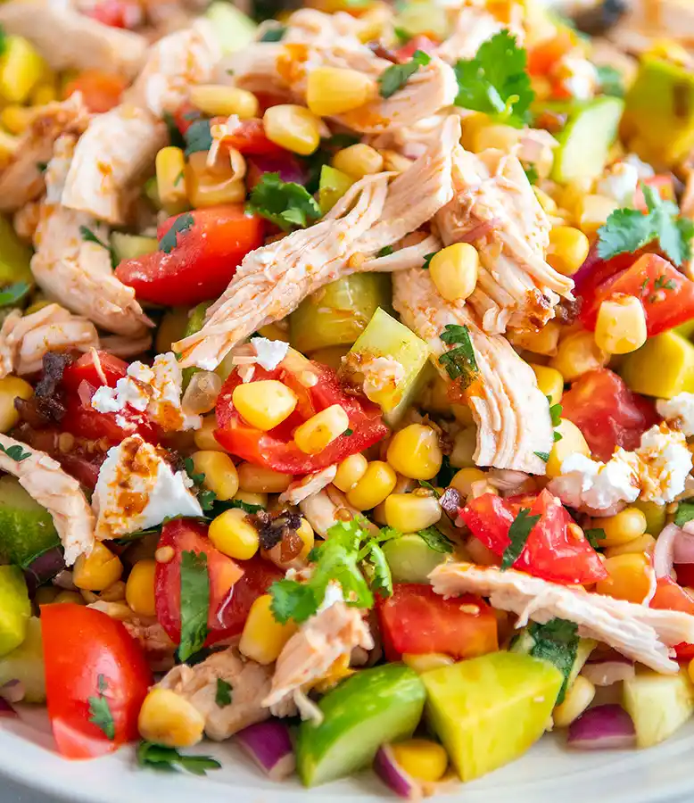 Chicken Salads Spicy Corn Cups