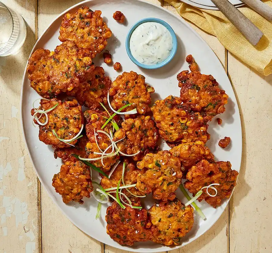 Chicken Salads Sweet Corn Fritters